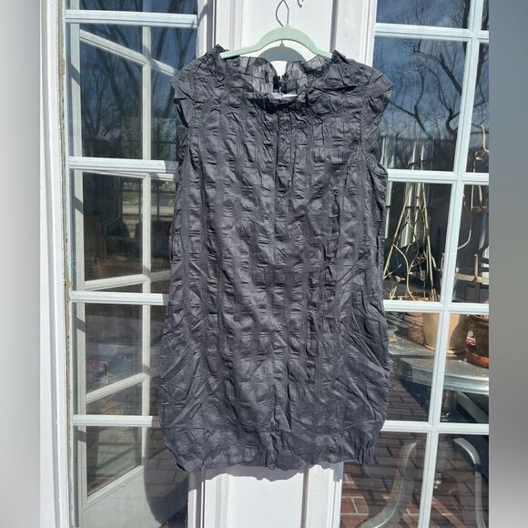 J Crew Textured Ruffle Neck Dress NWT - Picture 2 of 9